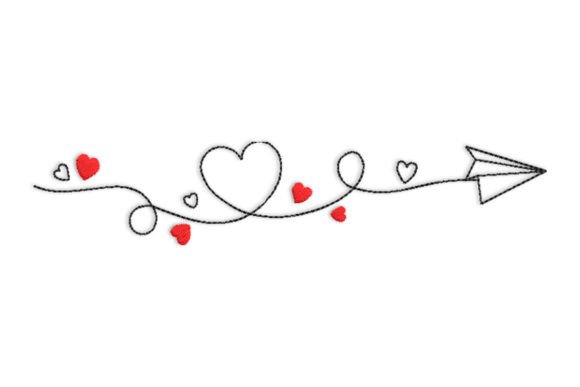 Airplane Paper Sending Love Embroidery Review