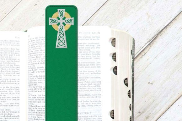 Celtic Cross Bookmark ITH Applique Review