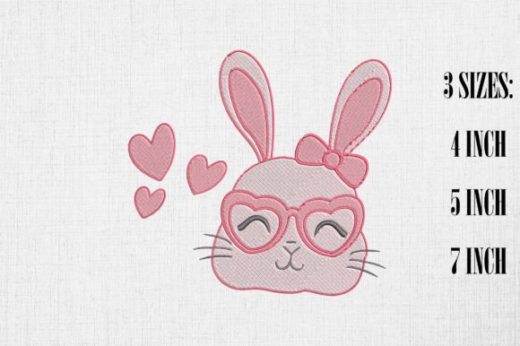 Cute Pink Rabbit Happy Valentine's Day
