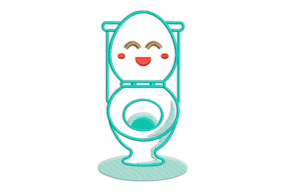 Cute Toilet Bowl Embroidery Design Review