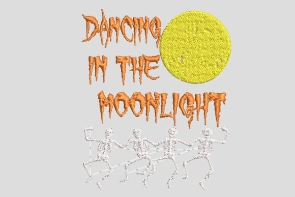 Dancing in the Moonlight Skeleton Party Embroidery Review