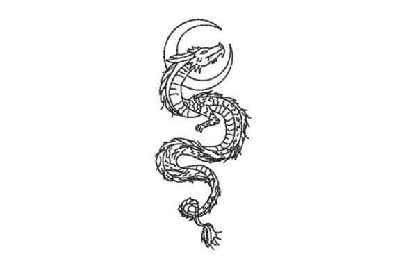 Dragon with Moon Embroidery Design Review
