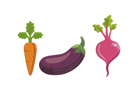 Embroidery Design Review: Vegetables