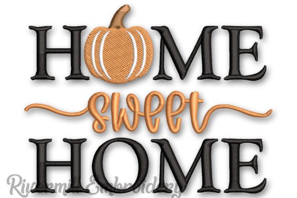 Home Sweet Home with Fall Pumpkin Embroidery Review
