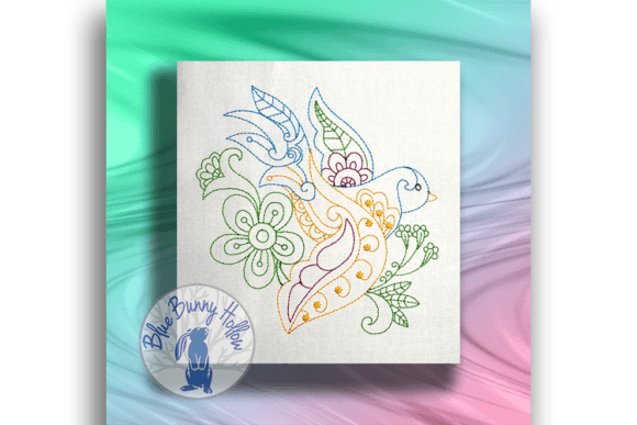 Mehndi Style Bird 3 Embroidery Review