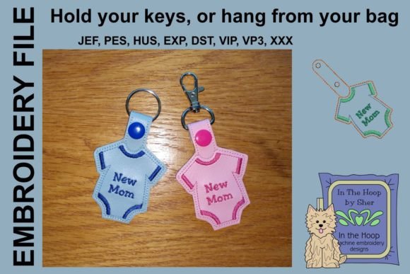 New Mom Key Fob Embroidery Review