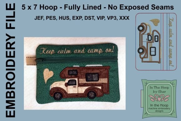 Truck Camper Zipper Bag Embroidery Review